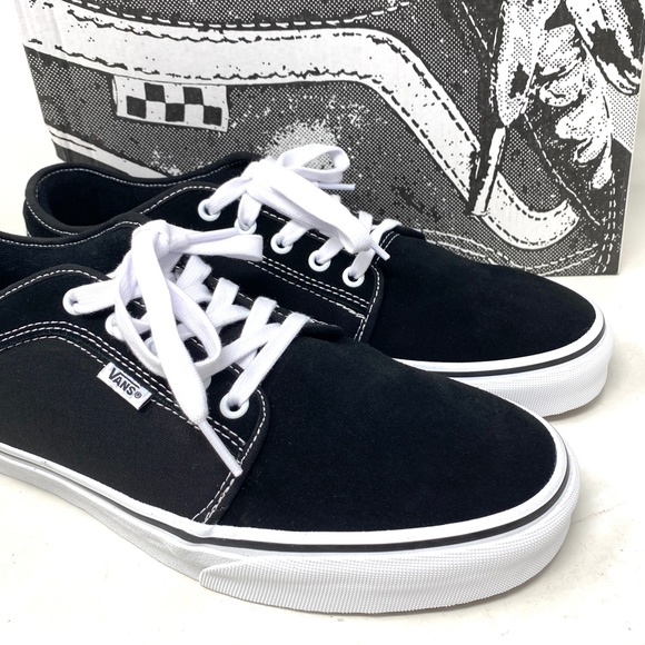 VANS Skate Chukka Low Shoe Womens Casual Sneaker Black Suede Canvas VN0A4BX4Y28 - Picture 9 of 12
